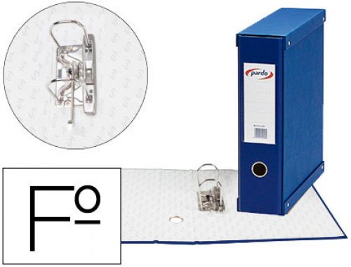 Modulo de 1 pasta de arquivo pardo folio 2 aneis 70 mm azul 350x100x290 mm , Pardo , 63092 , 8428143102580